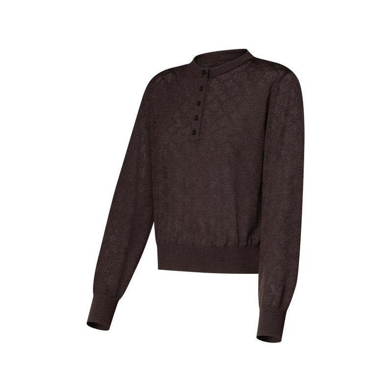 Openwork Mahina Henley Pullover 2