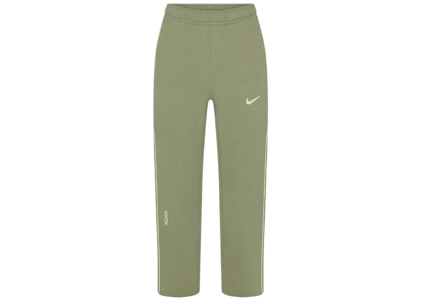 Nike x NOCTA Fleece CS Open Hem Sweatpant Oil Green/Light Liquid Lime - 1