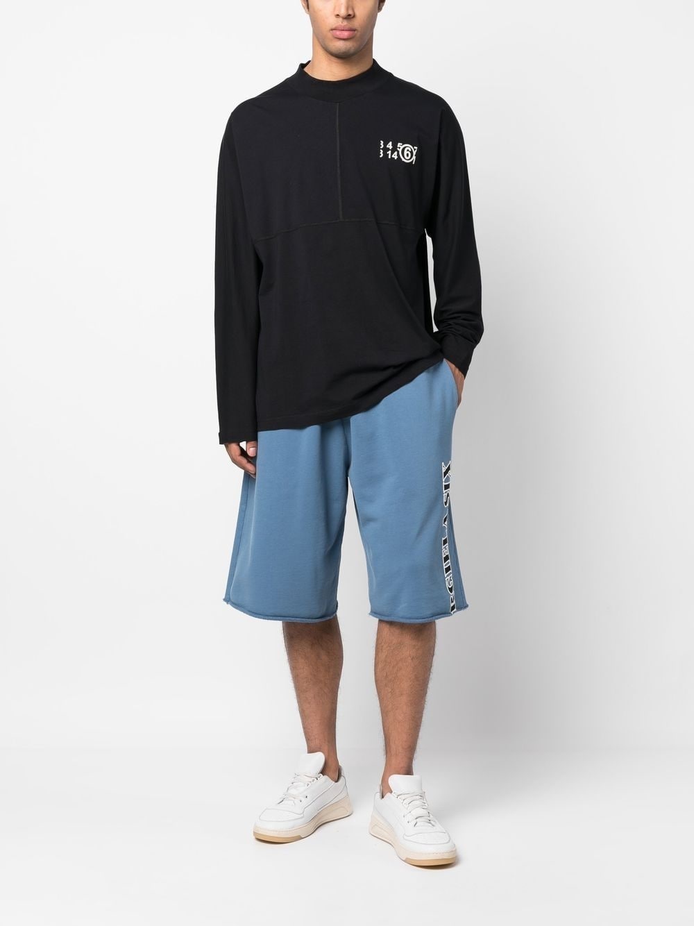 logo-print cotton track pants - 2