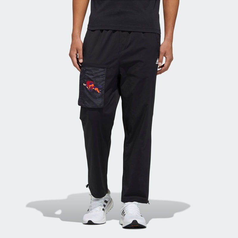 adidas CNY Men's Woven Workwear Sweatpants Black GP0879 - 2