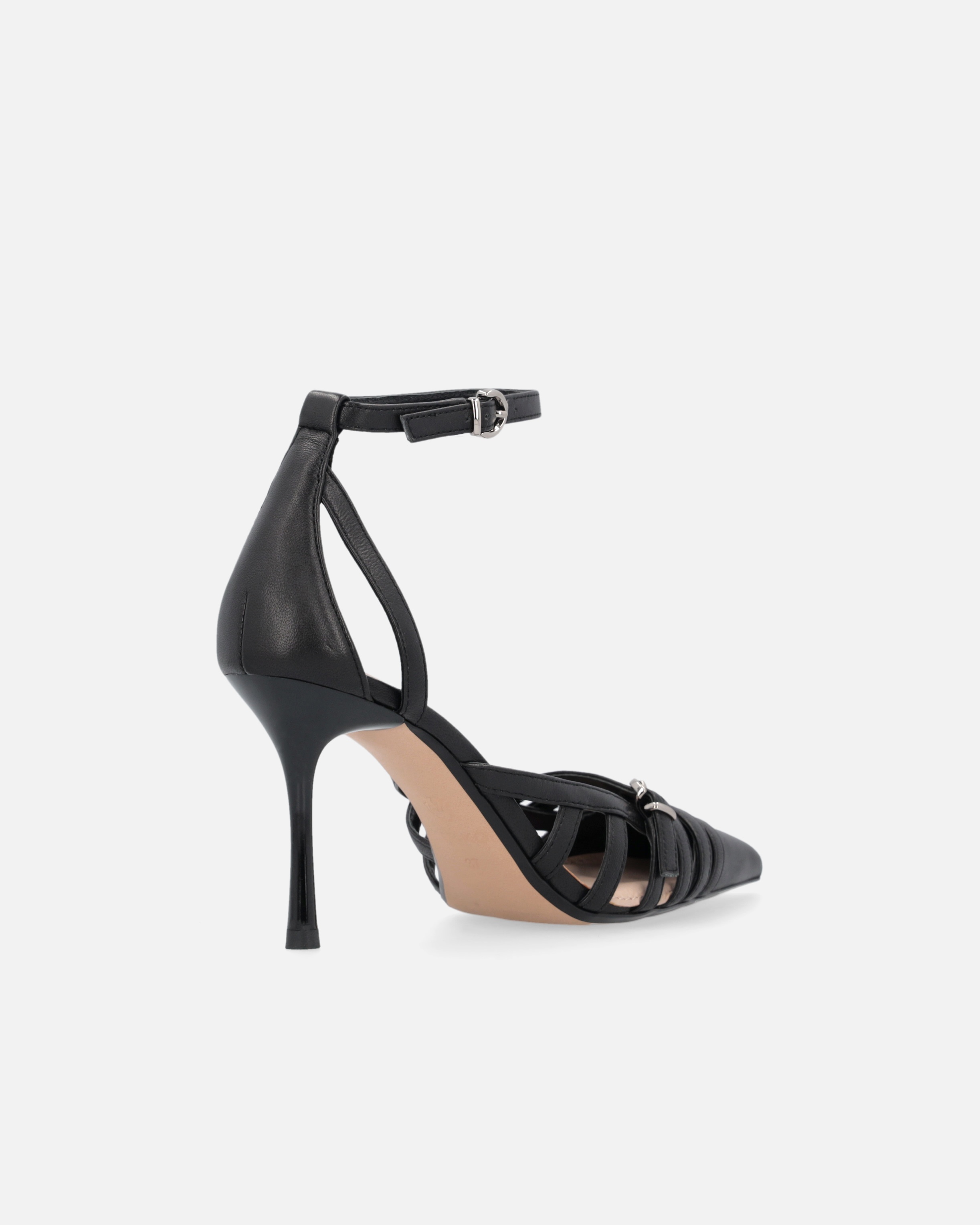 POINTED-TOE PUMPS WITH HEEL AND STRAP - 3