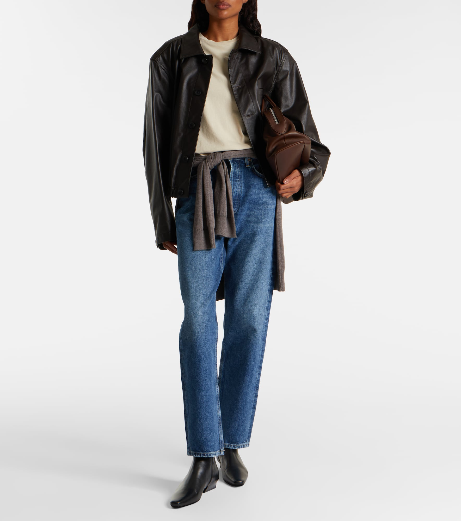 ‘90s mid-rise straight jeans - 2