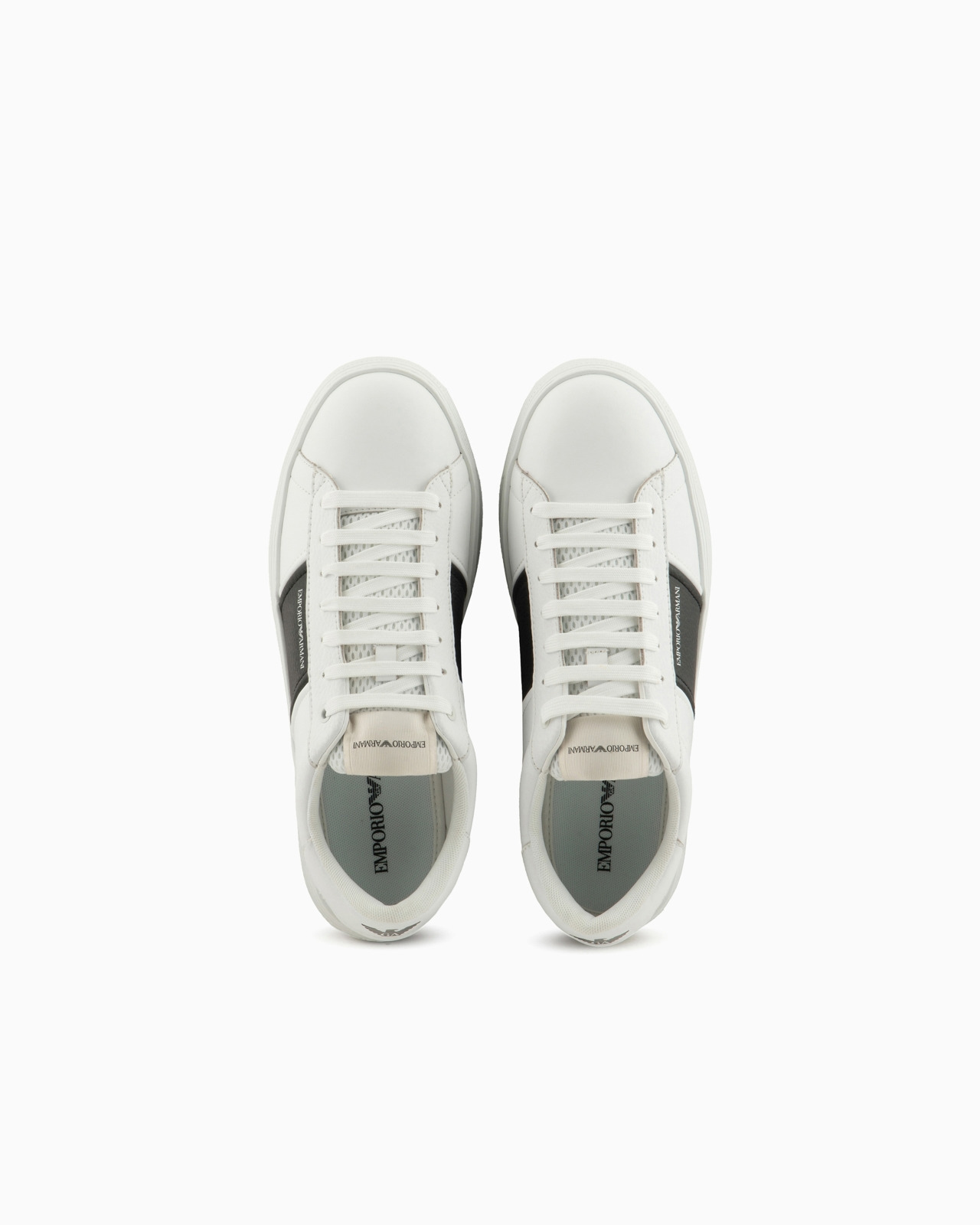 Leather sneakers with logo detail - 3