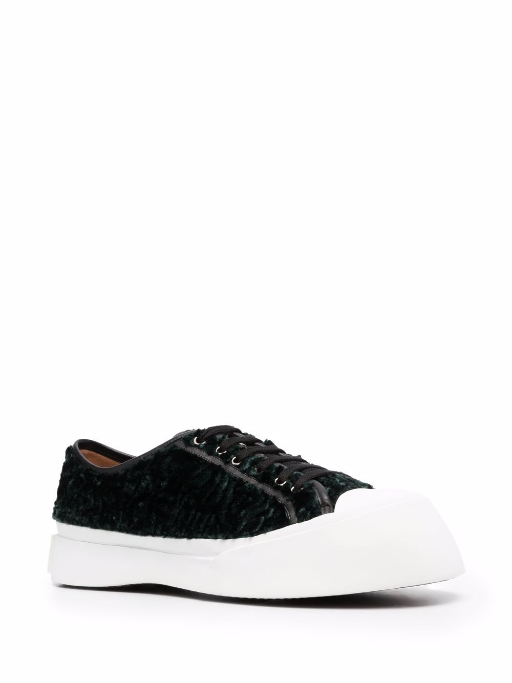 textured low-top sneakers - 2