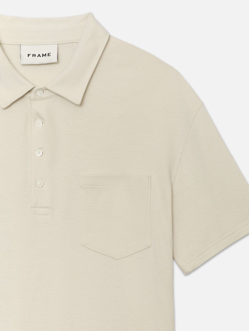 Duo Fold Polo in White Canvas - 3