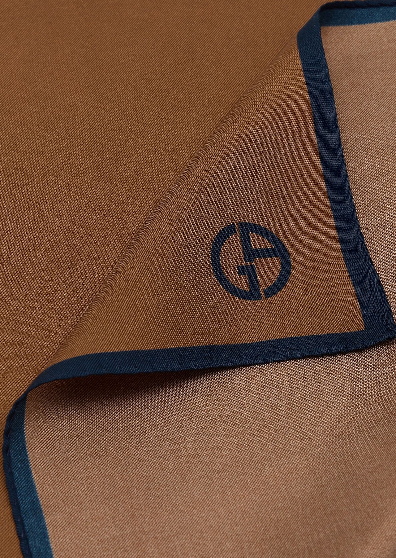 Silk pocket square with logo - 2