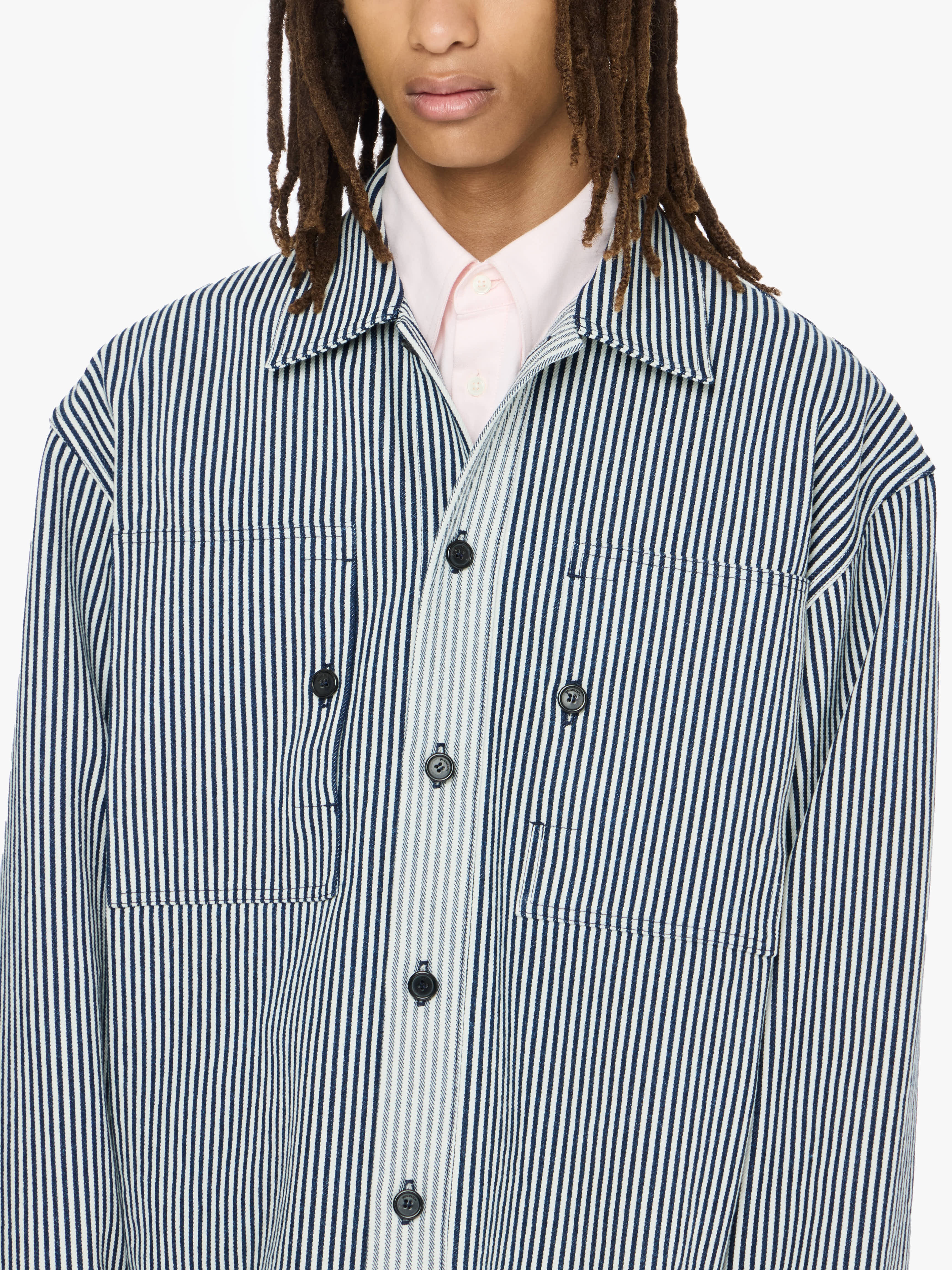 PATCH POCKET OVERSHIRT - 4
