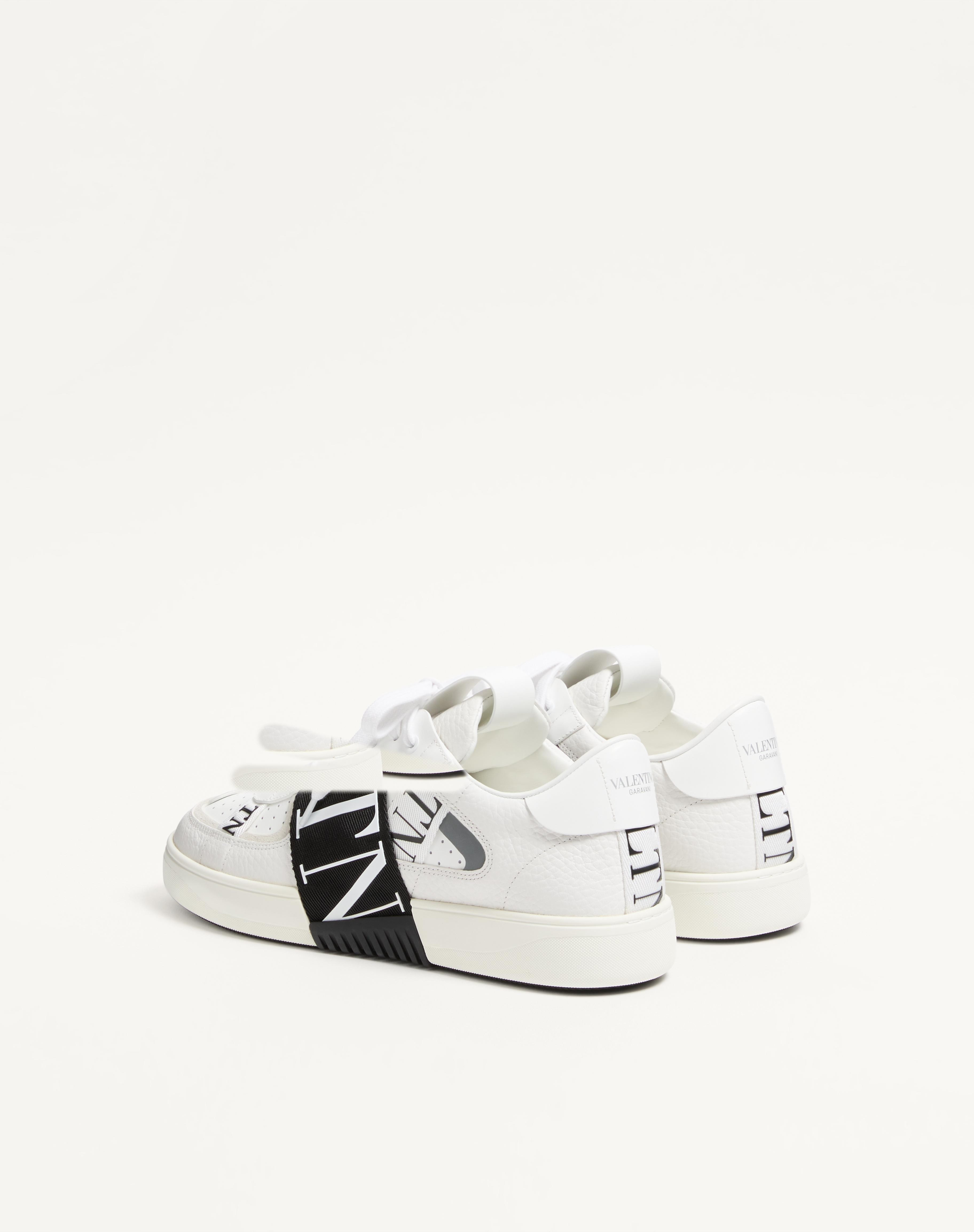 LOW-TOP CALFSKIN VL7N SNEAKER WITH BANDS - 6