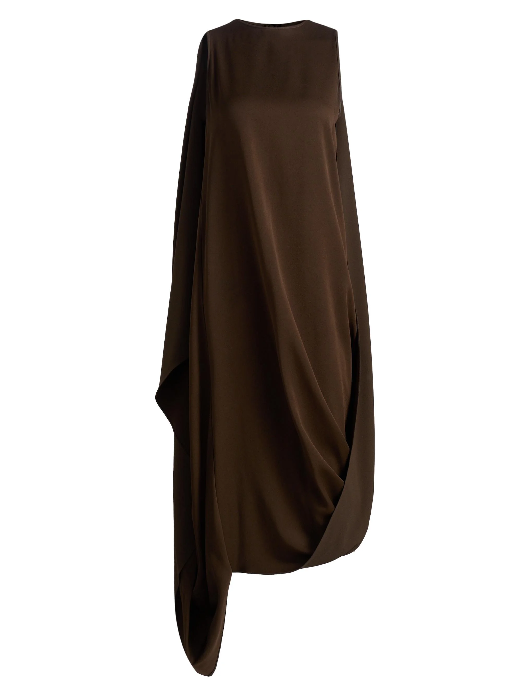 Women's Draped Sail Dress - Espresso - 1