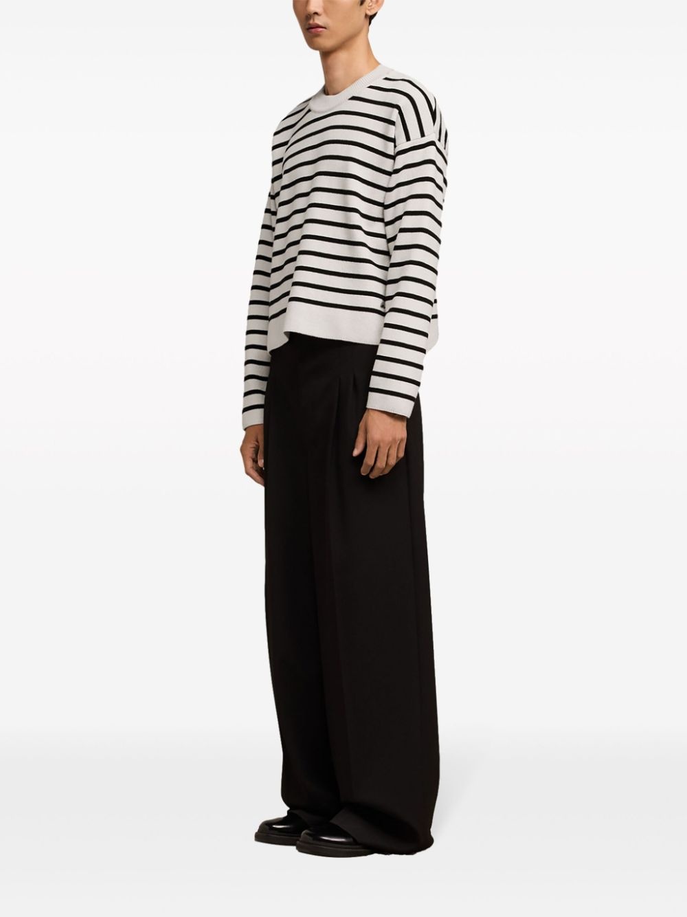 horizontal-stripe jumper - 4