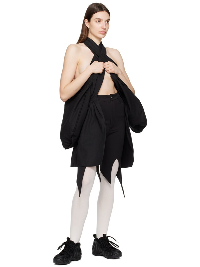 STRONGTHE Black Spiky Shorts outlook