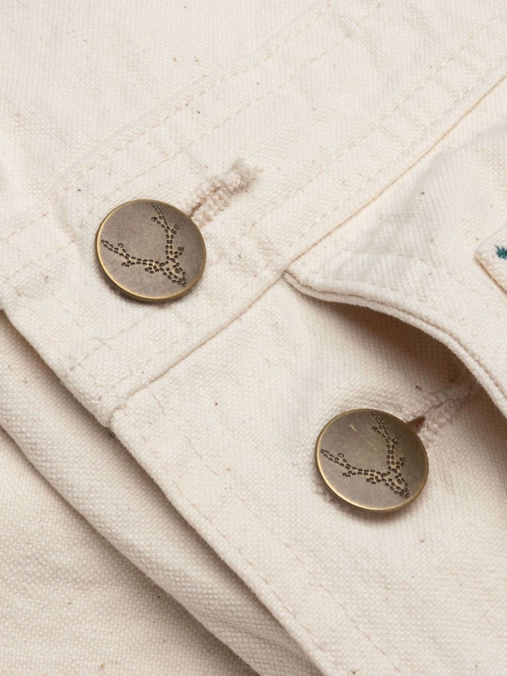 cotton canvas button overalls - 5