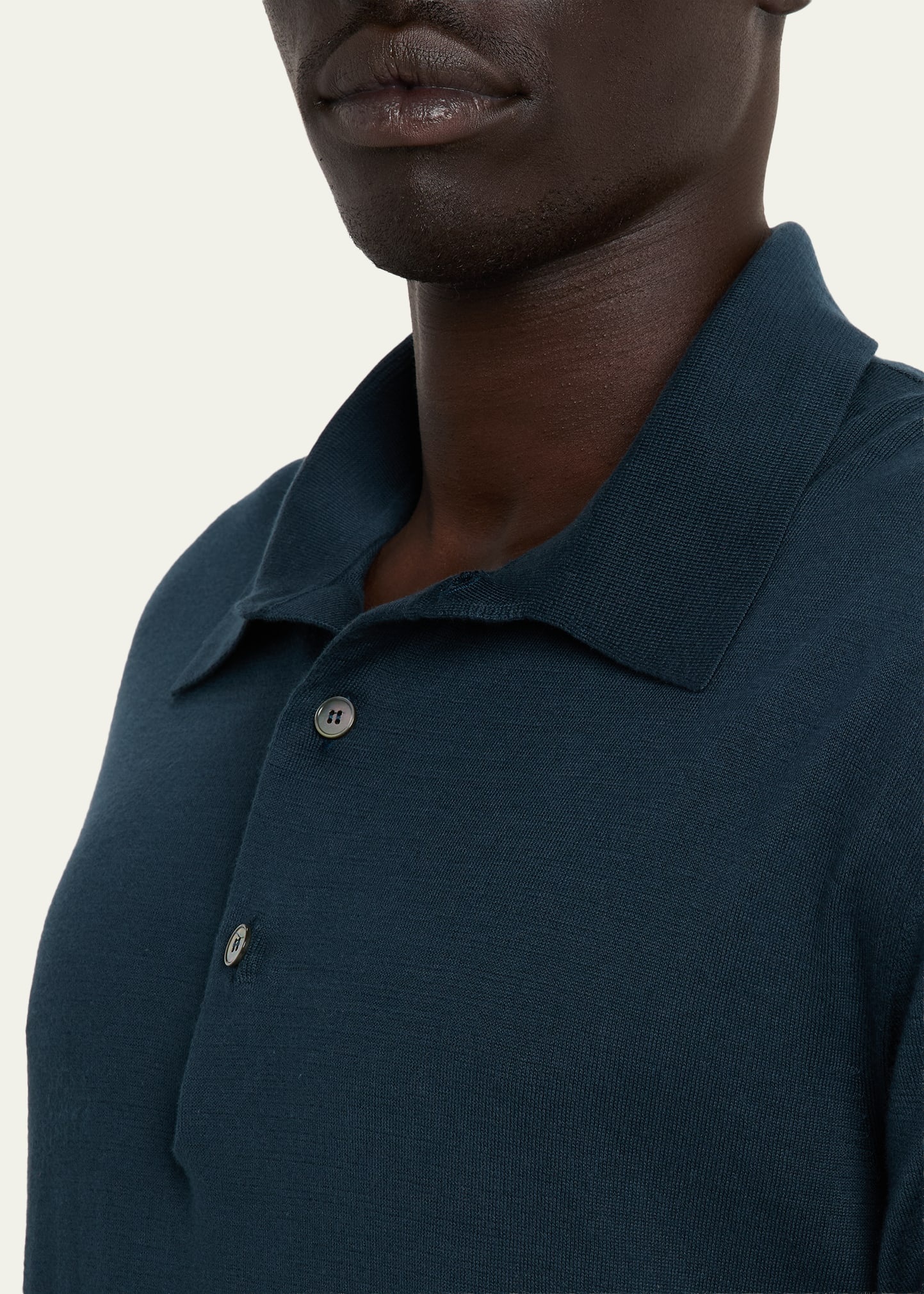 Men's Premium Cotton Knit Short-Sleeve Polo Sweater - 5