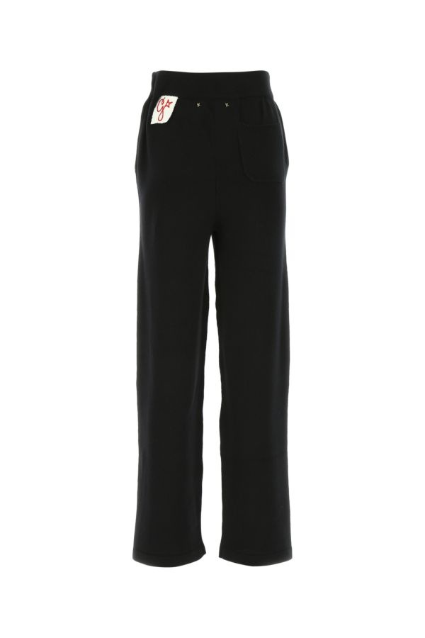 Black cashmere blend pant - 2