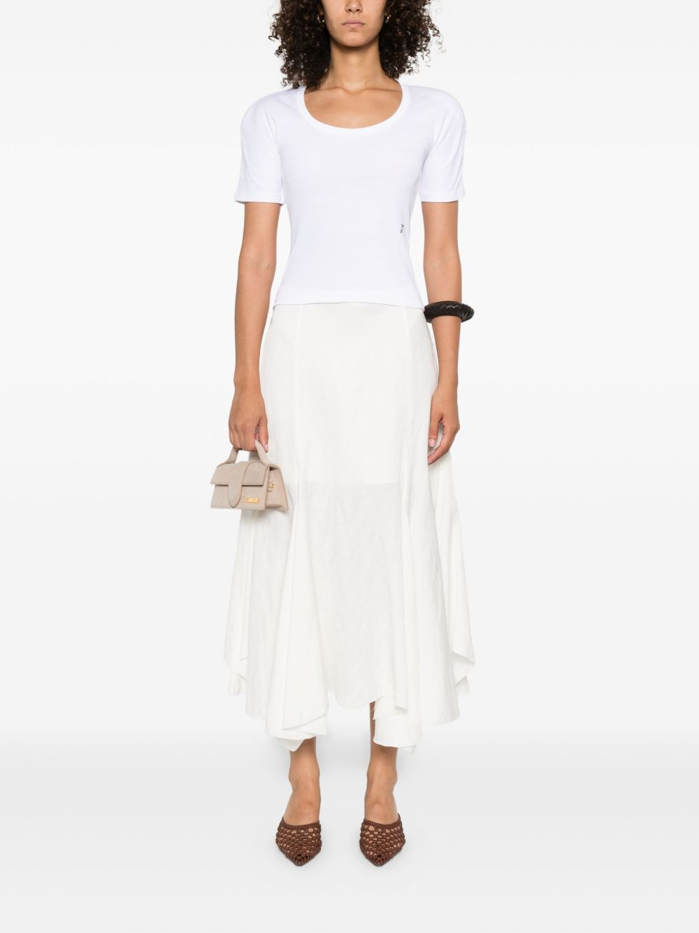 scoop-neck cotton T-shirt - 2