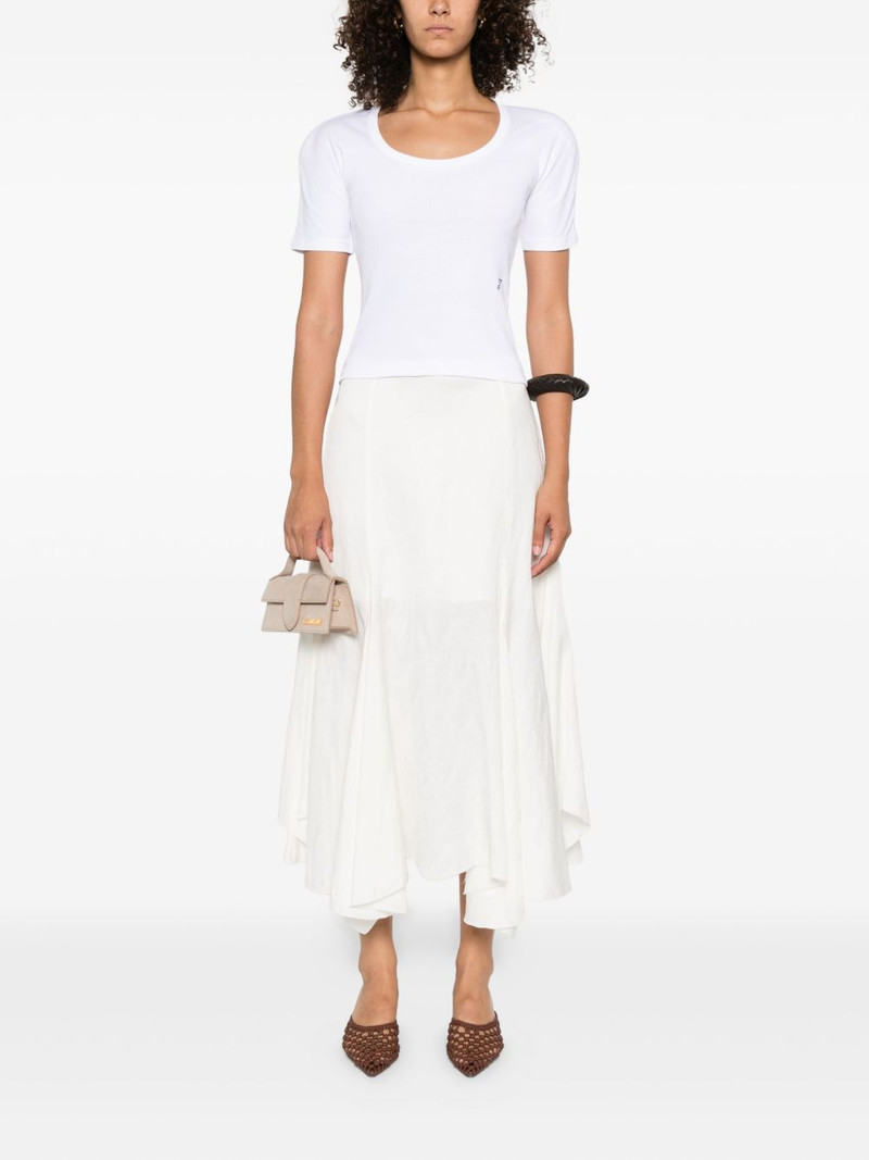 JACQUEMUS scoop-neck cotton T-shirt outlook