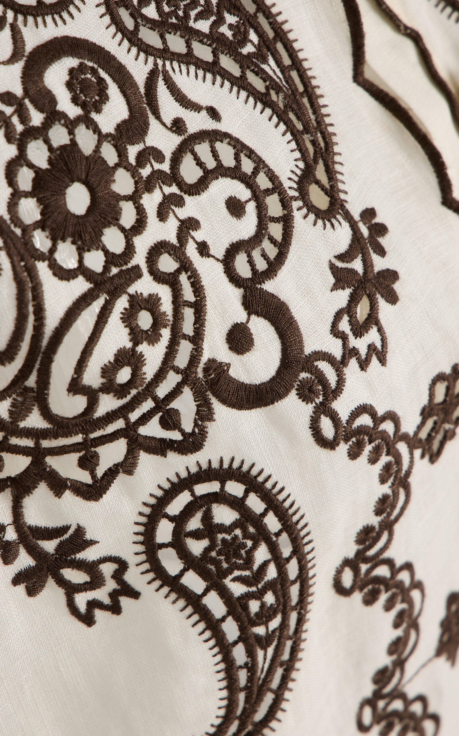 Ascension Embroidered Linen Shirt white - 5