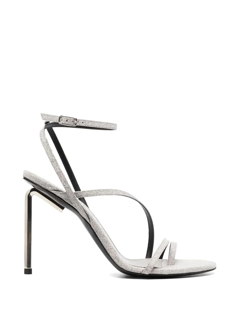 glitter heeled sandals - 1