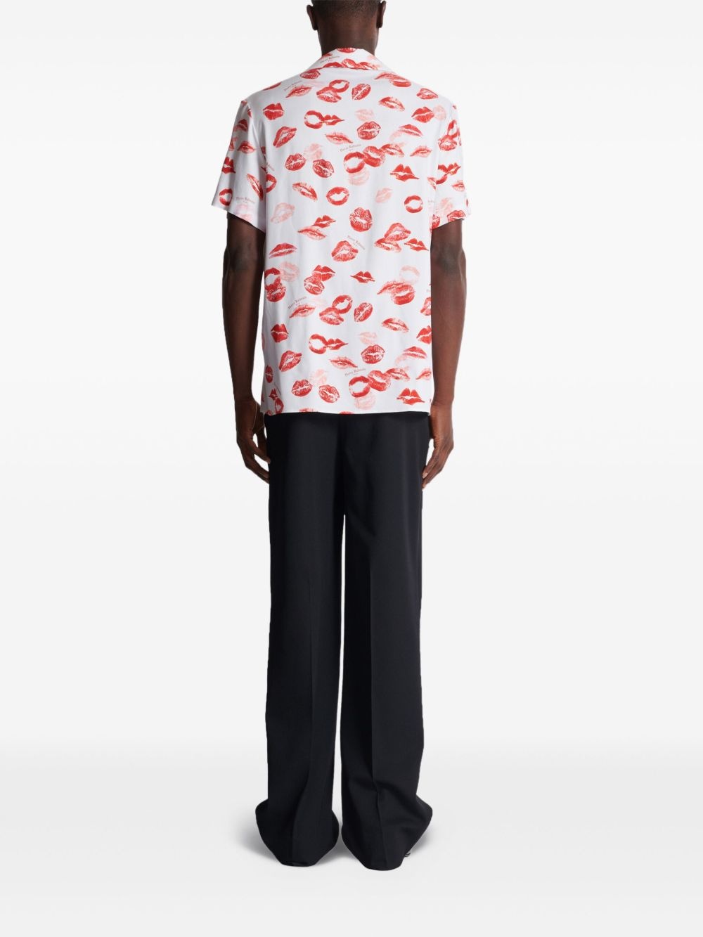 kiss-print pyjama shirt - 4