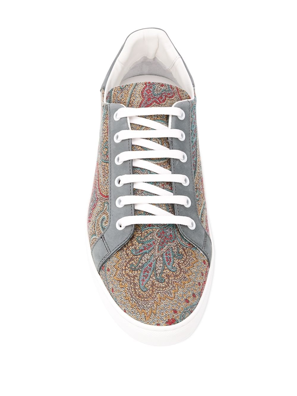 paisley print sneakers - 4