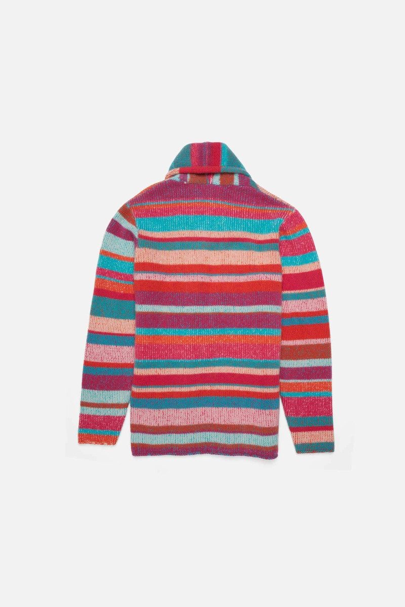 The Elder Statesman STRIPE ITALY SMOKING JACKET outlook