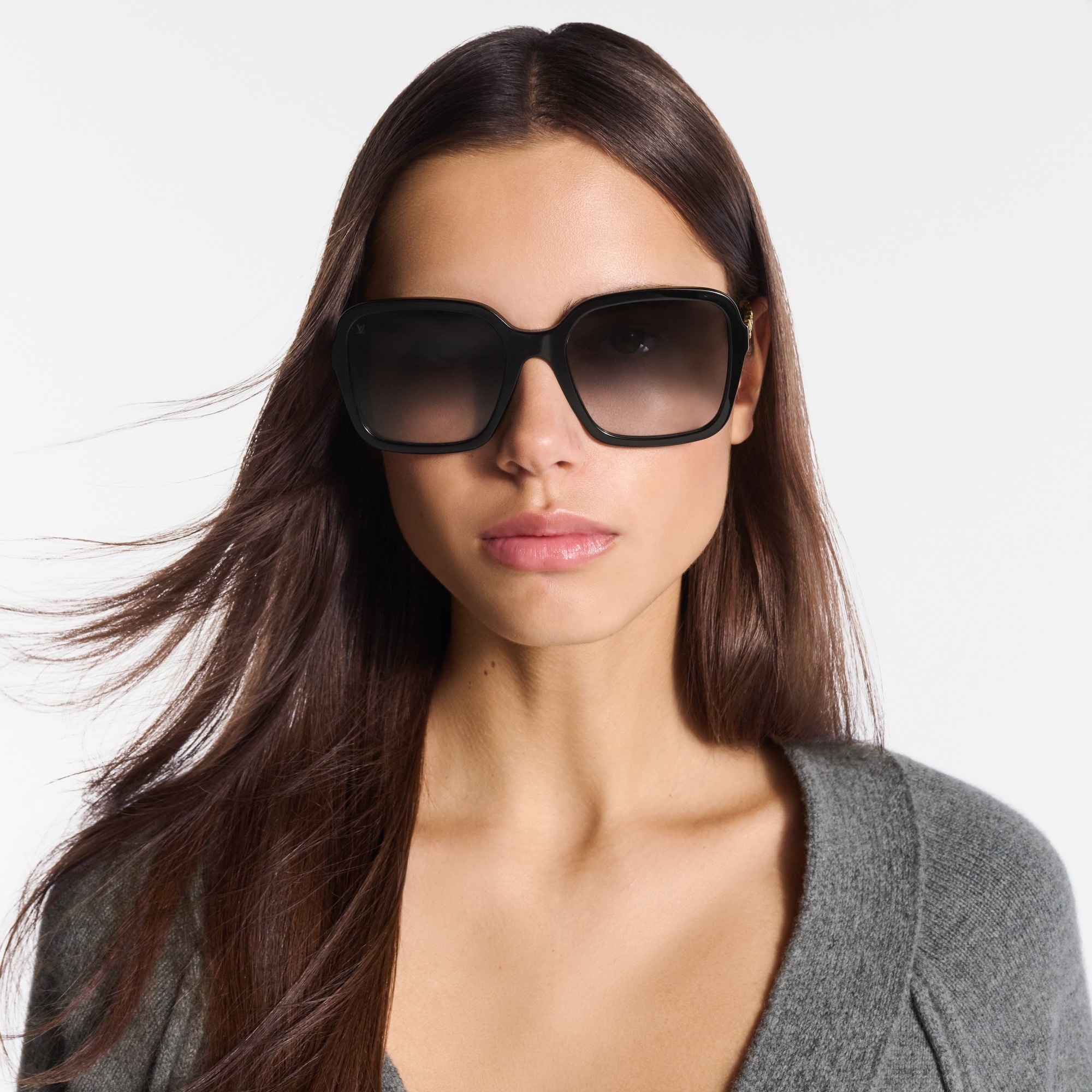 My LV Chain Braided Maxi Square Sunglasses - 5