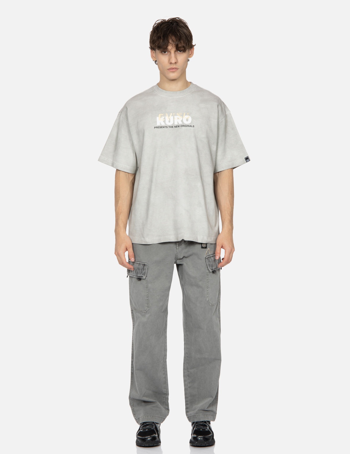 Spray Dyed Multi Logo Print Loose Fit T-shirt - 5