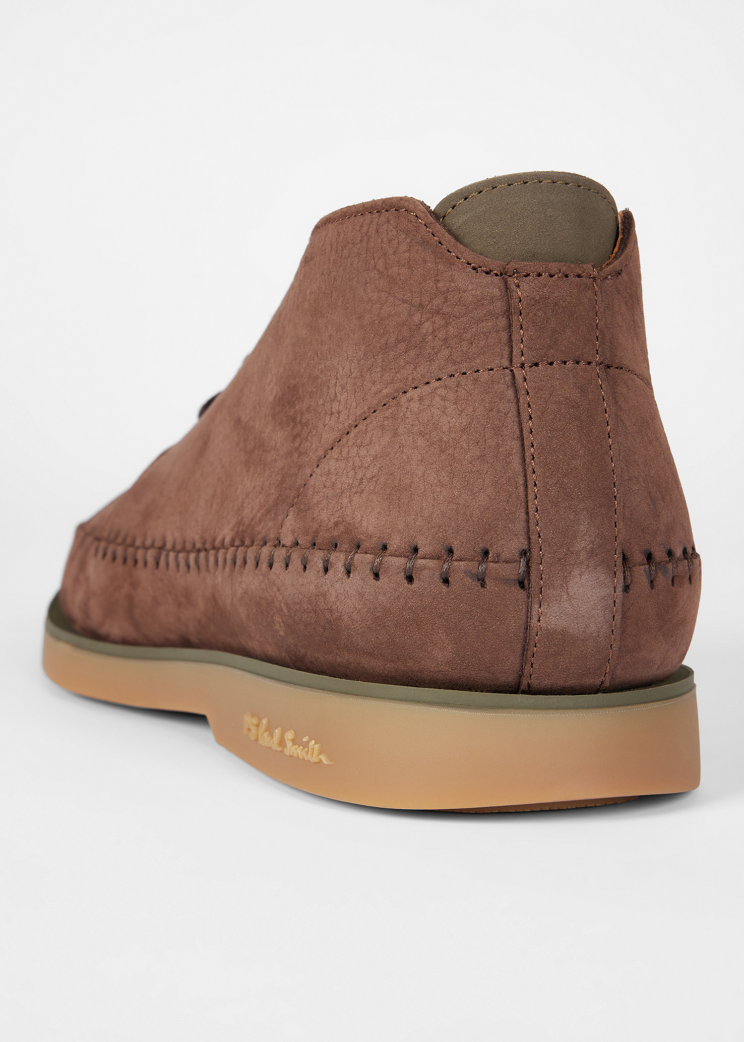 Brown Nubuck 'Crane' Chukka Boots - 4