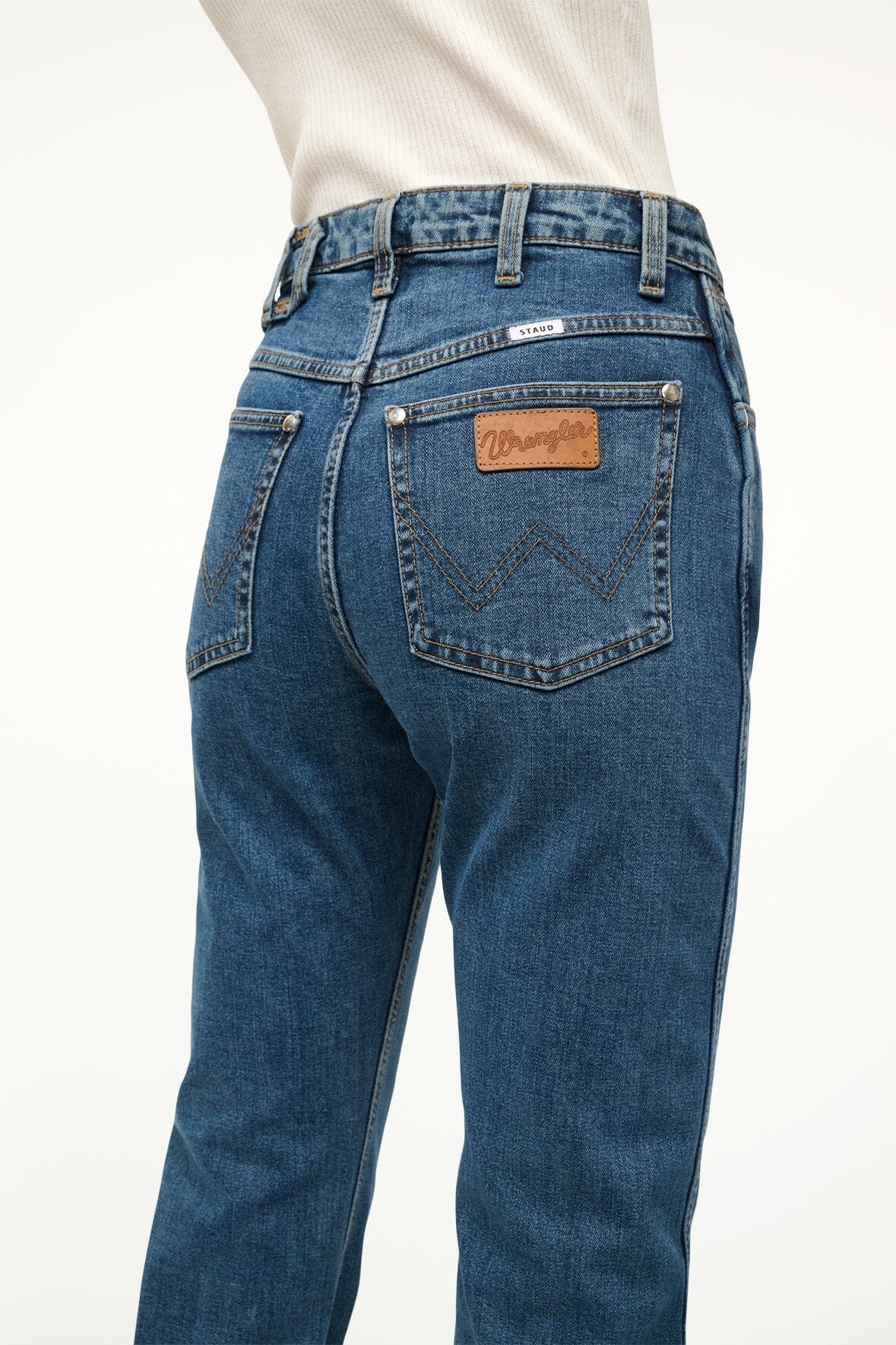 STAUD WRANGLER THE EVERYDAY JEAN INDIGO WASH - 7