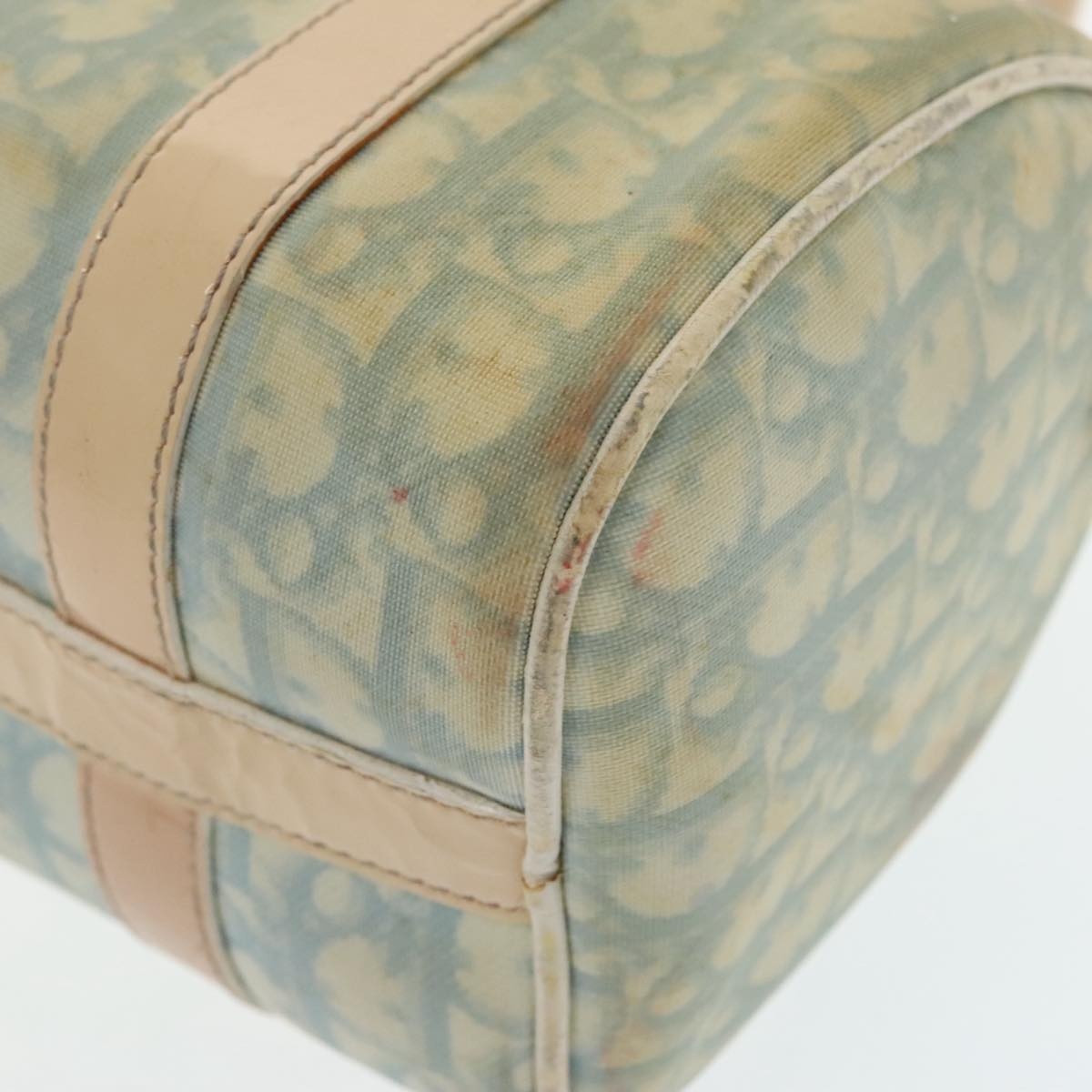 DIOR Trotter Canvas Hand Bag Light Blue Silver - 9