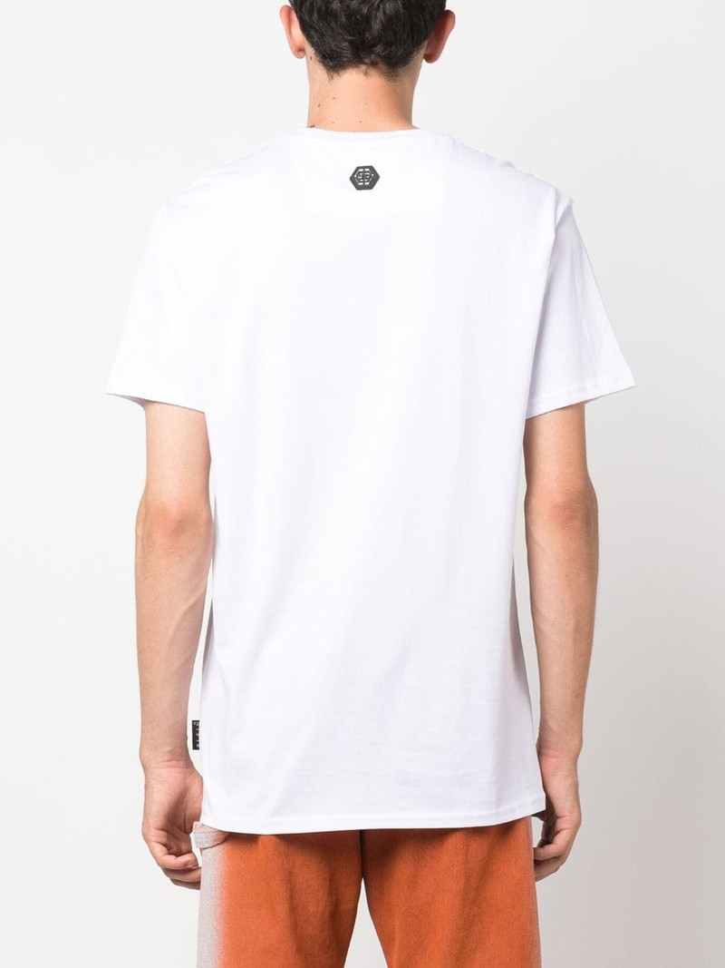 crystal-embellished logo T-shirt 4