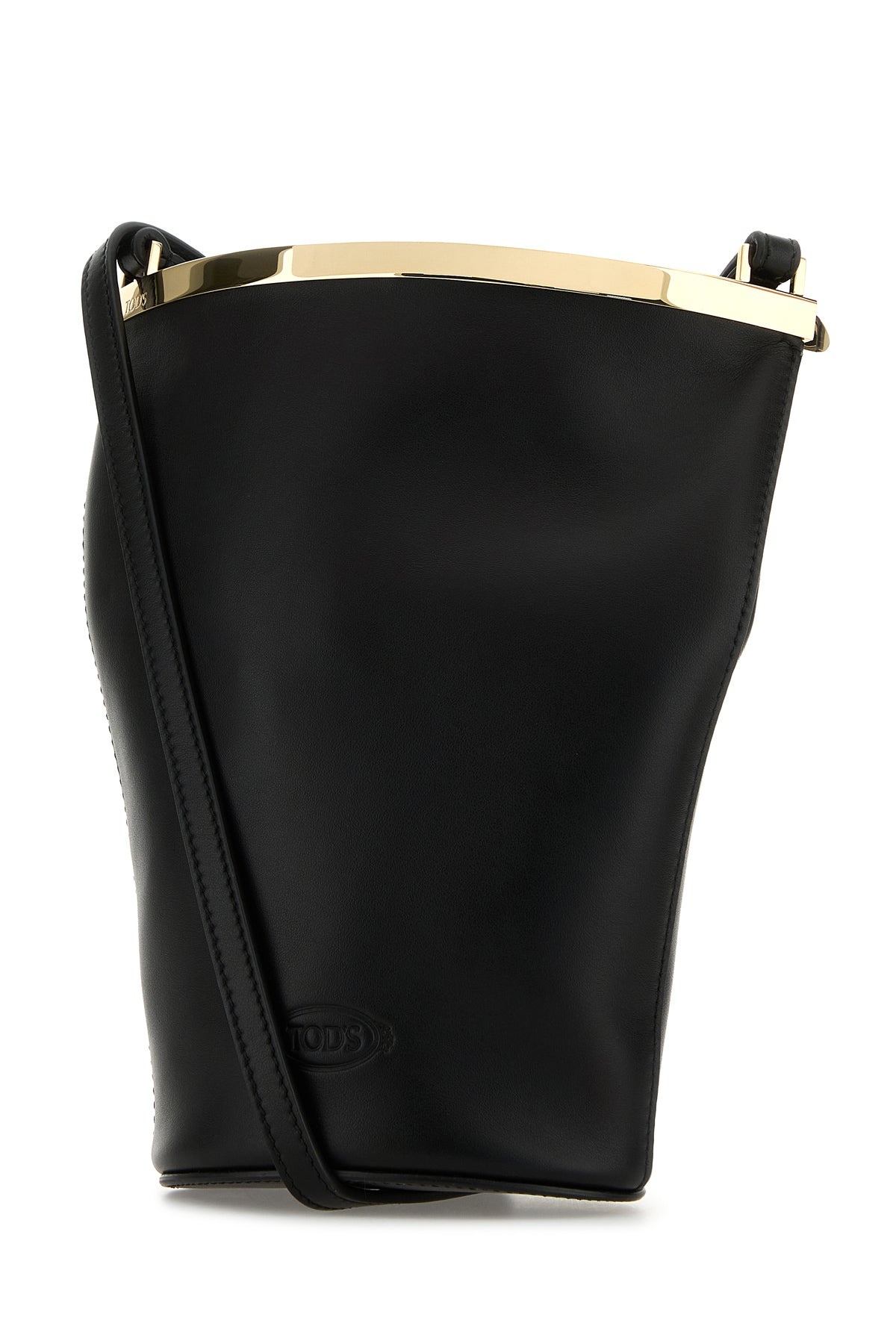 Black leather Magenta bucket bag - 2