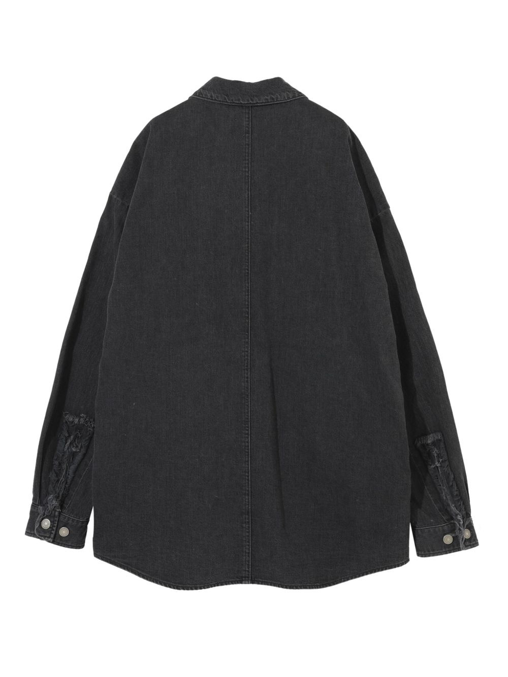 UC1E4411 frayed pocket shirt - 2
