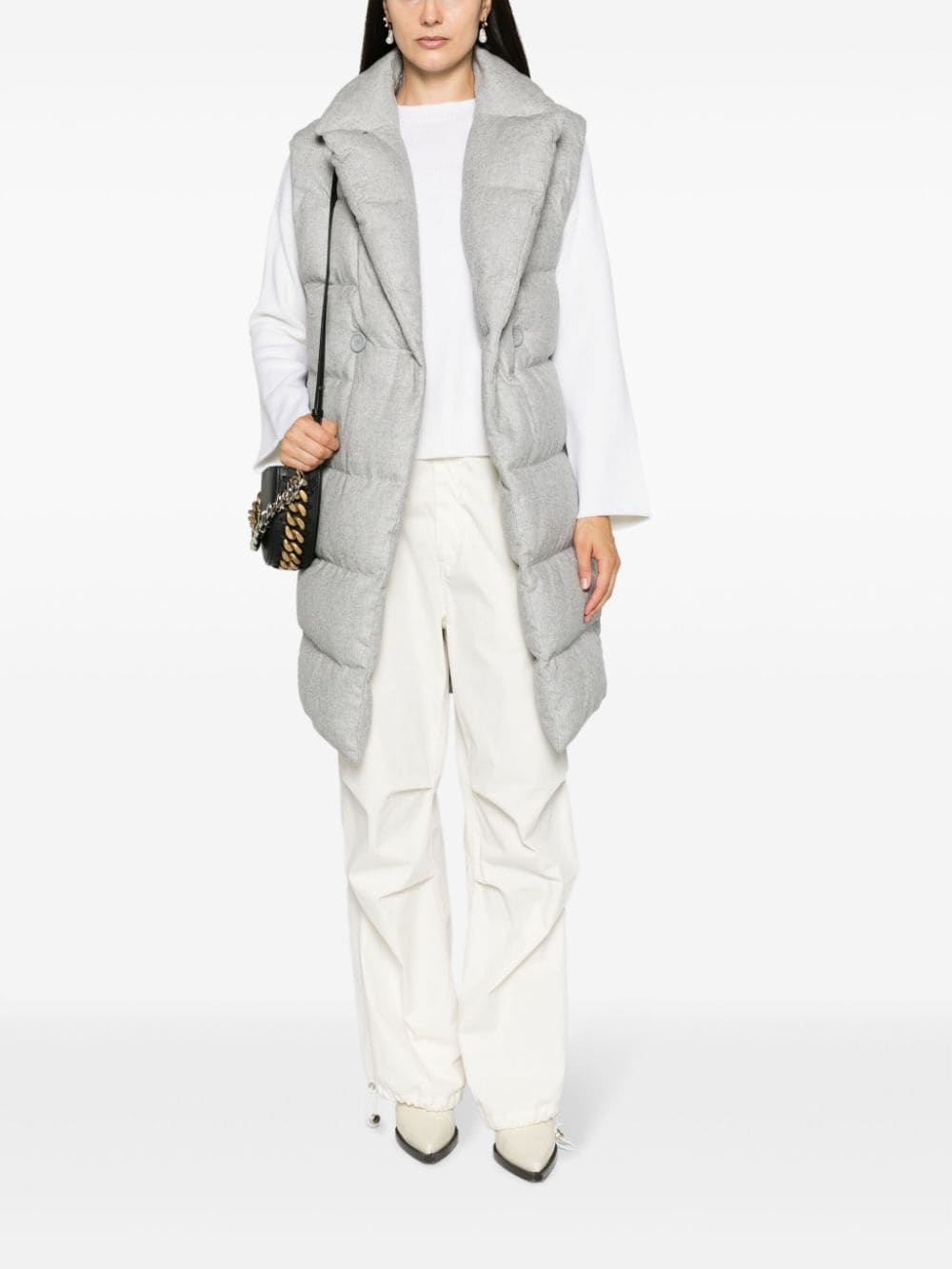 quilted padded gilet - 2