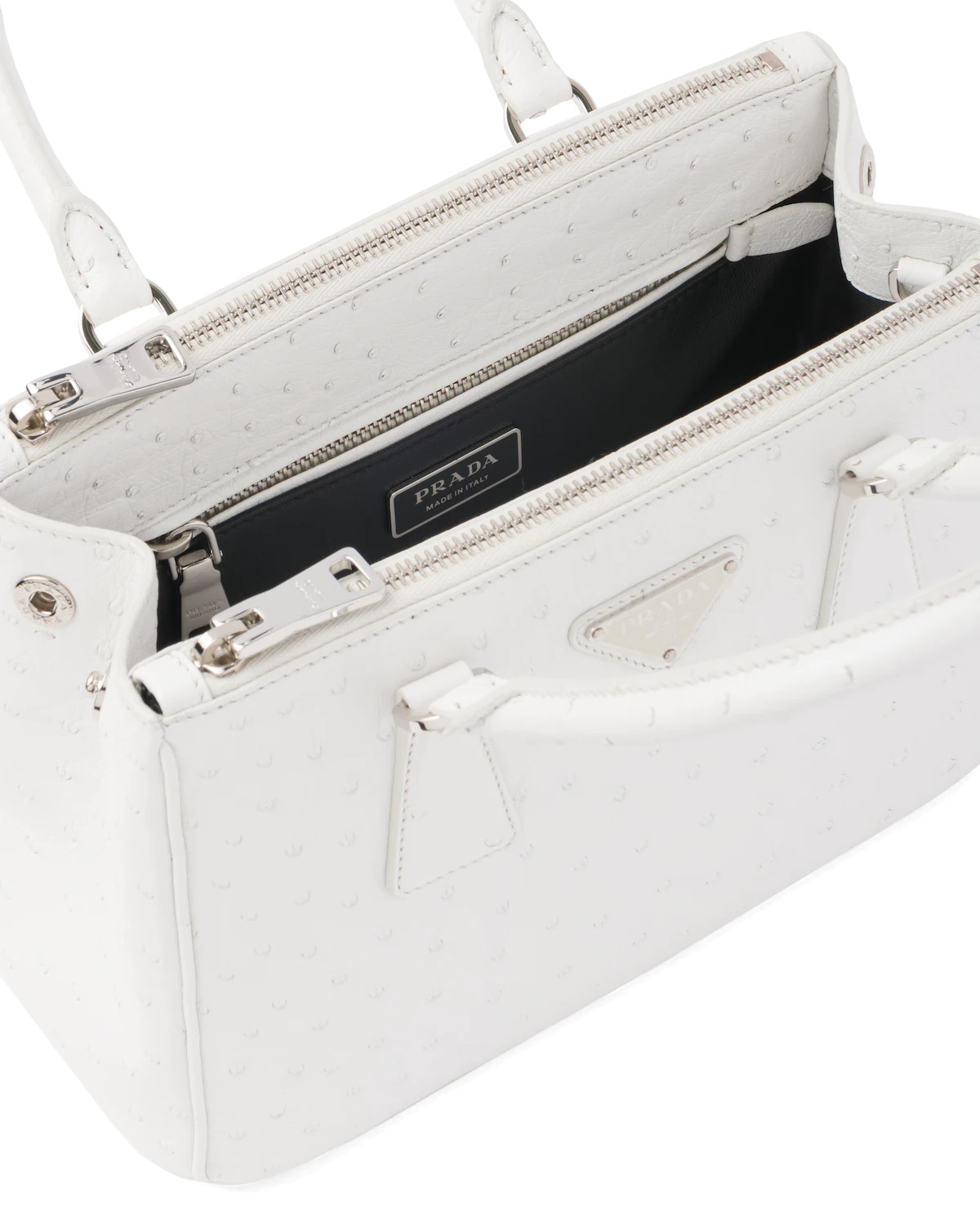 Prada Galleria ostrich leather small bag - 5
