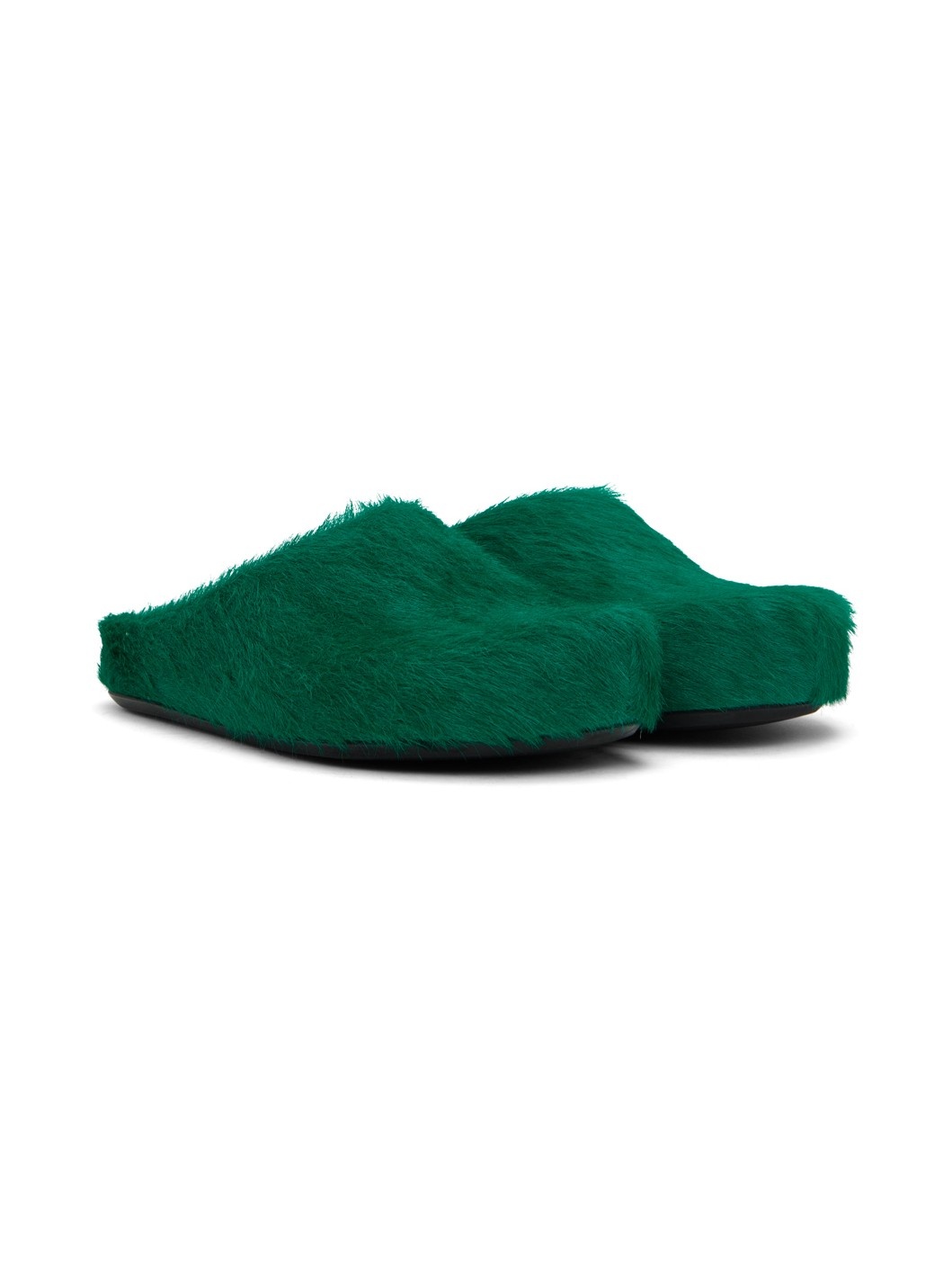 Green Fussbett Sabot Slip-on Loafers - 4