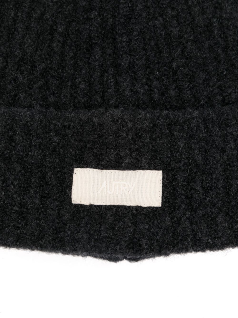 【AUTRY】BEANIE AUTRY logo-patch ribbed beanie | REVERSIBLE