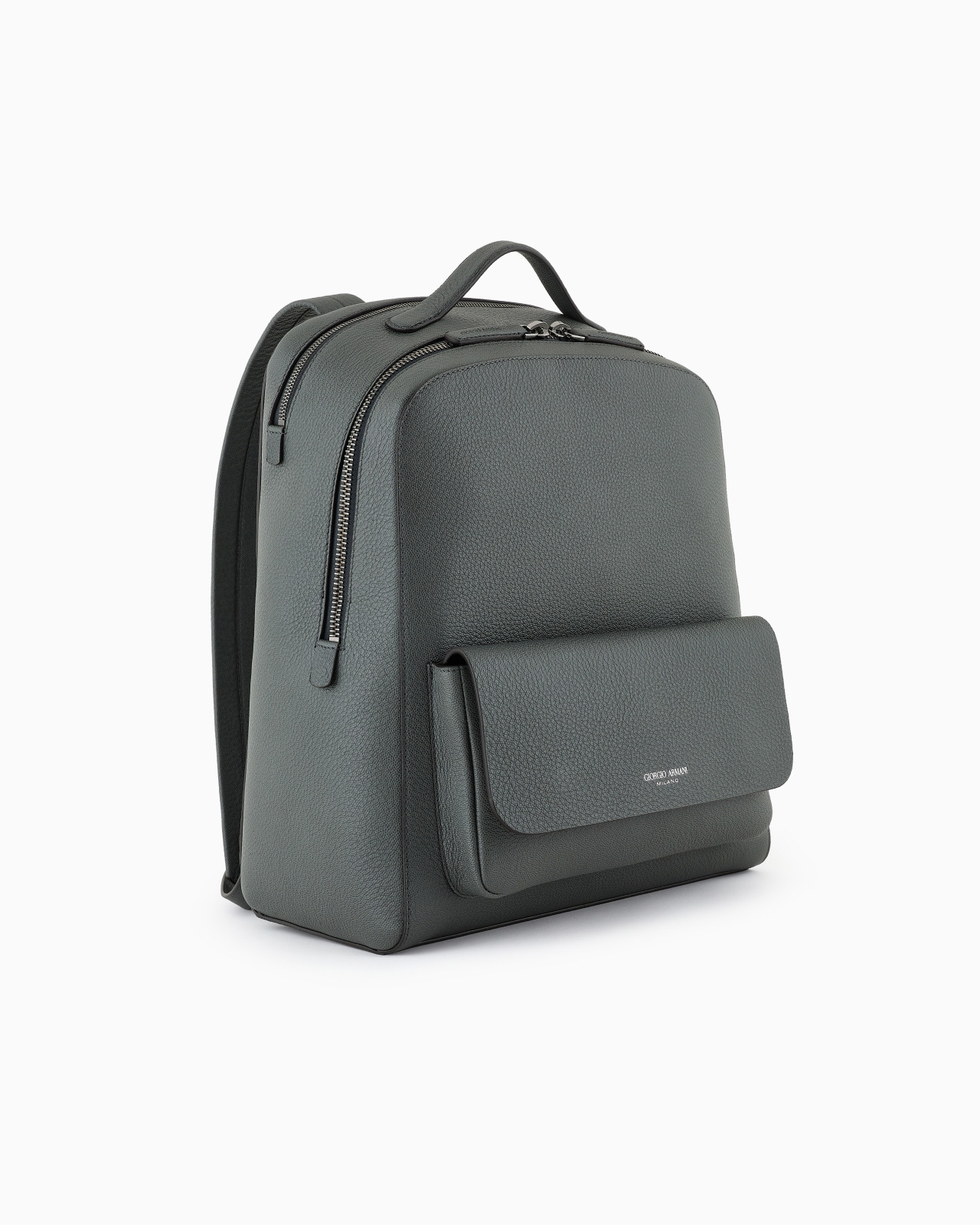 ROUND LEATHER BACKPACK - 2