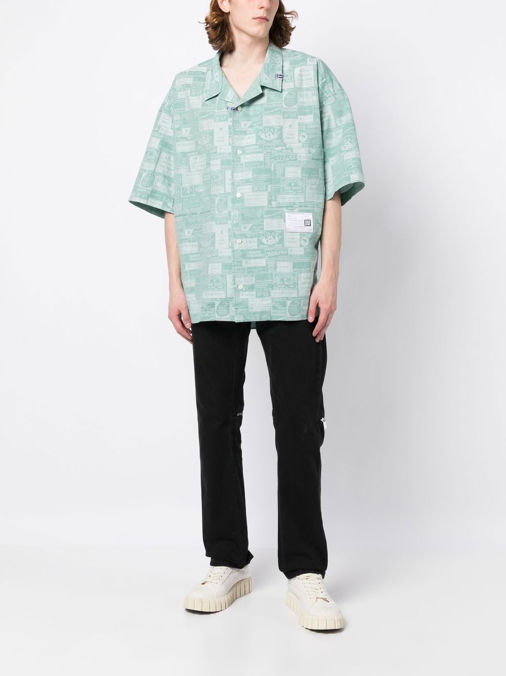 graphic-print short-sleeved shirt - 2