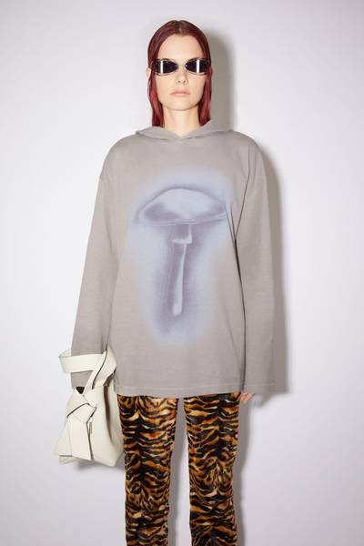 Acne Studios Hooded sweatshirt - Fog grey outlook