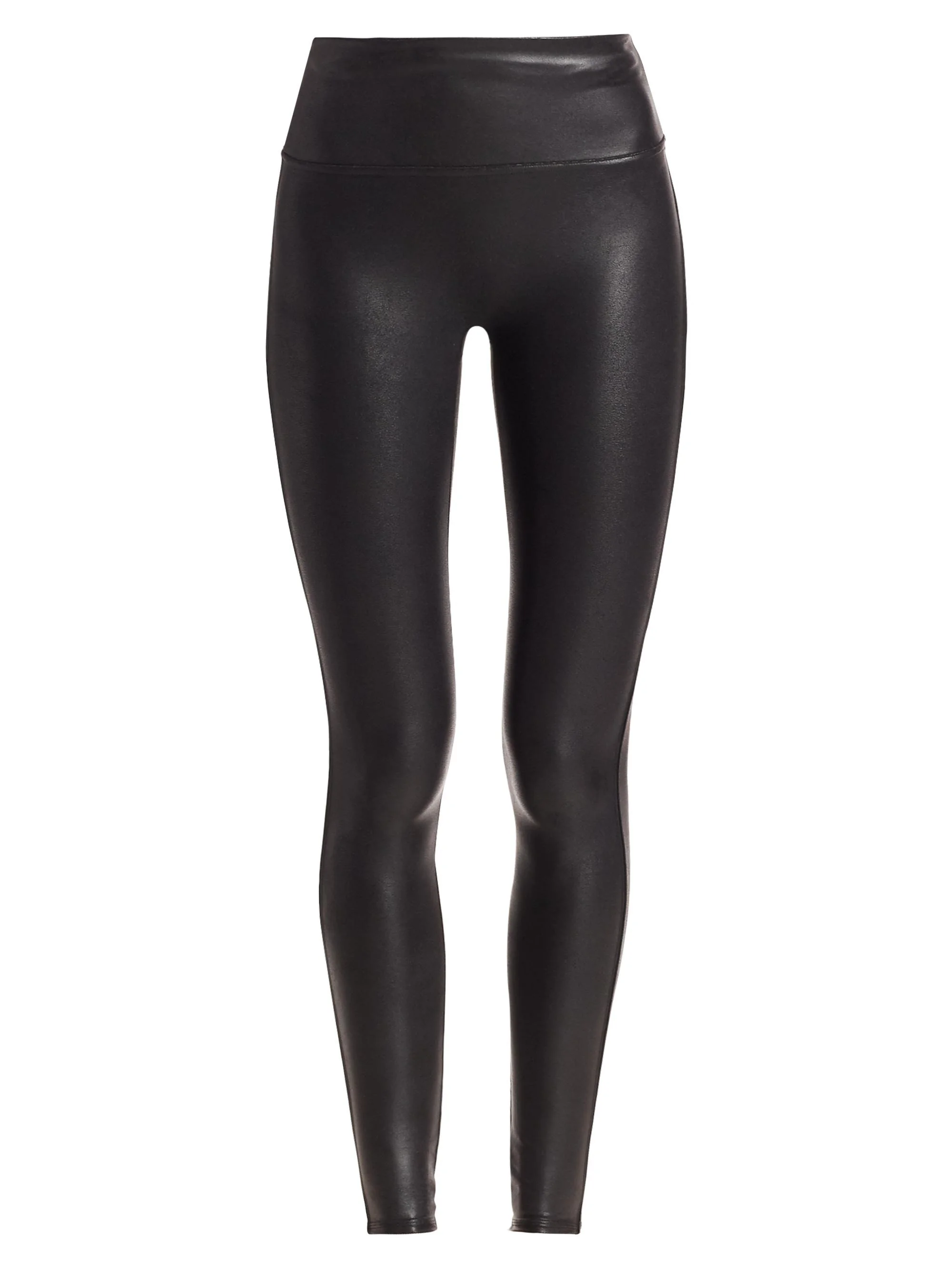 Women's Faux Leather Leggings - Black - 1