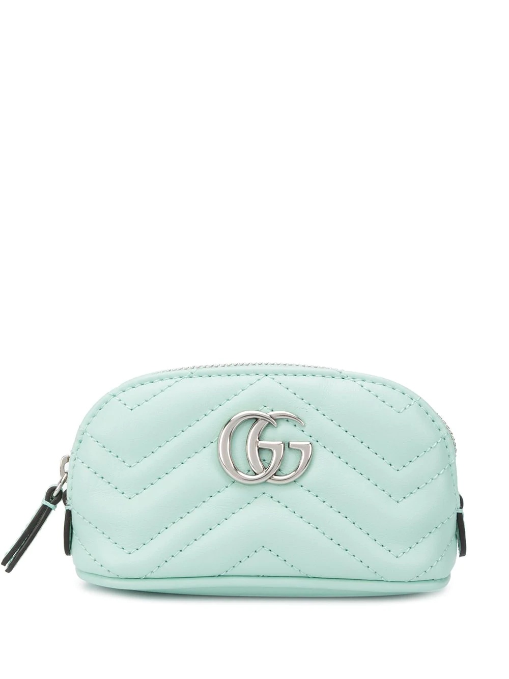 GG Marmont matelassé-chevron key case - 1