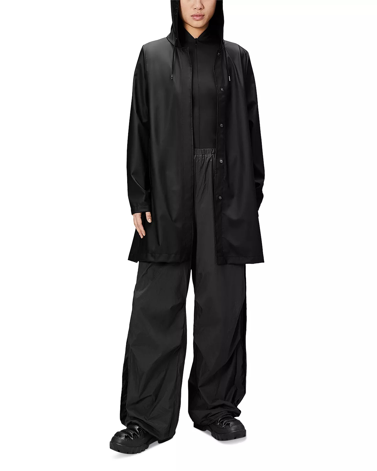 Hooded A-Line Rain Jacket - 4