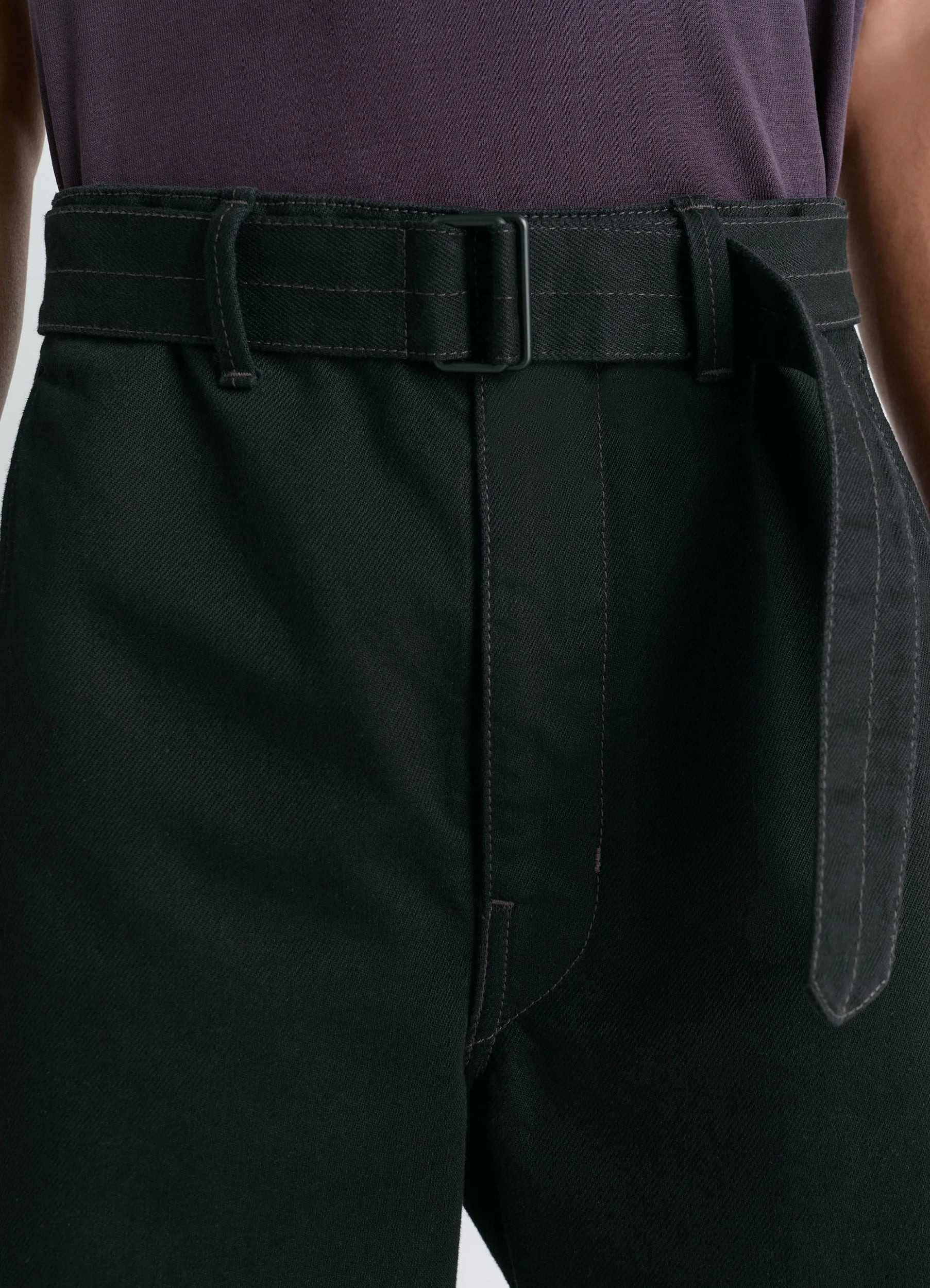TWISTED BELTED PANTS - 7