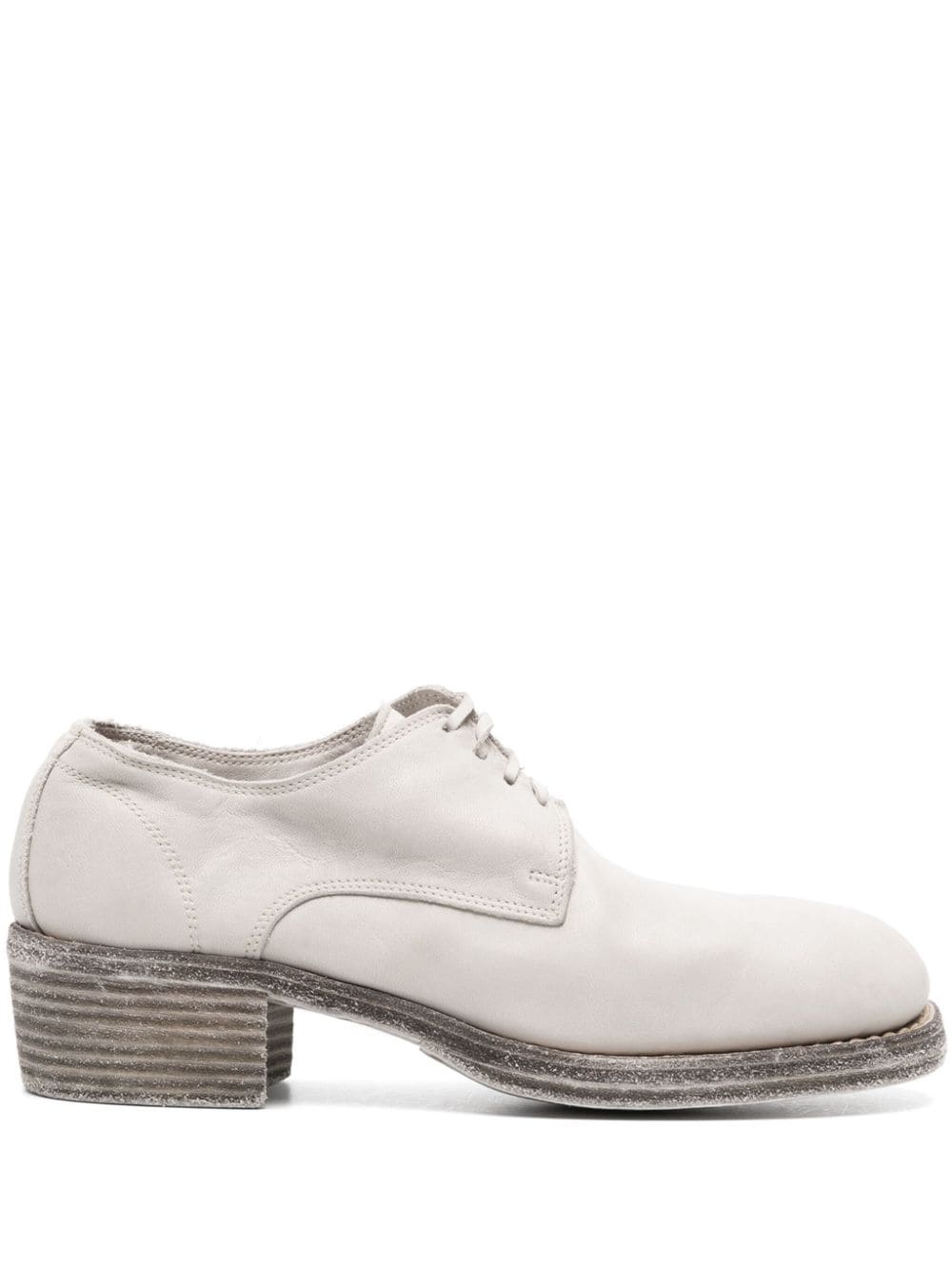 lace-up leather derby shoes - 1