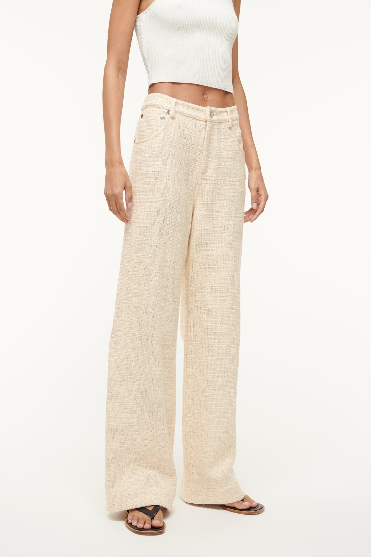 STAUD GRAYSON PANT IVORY - 2