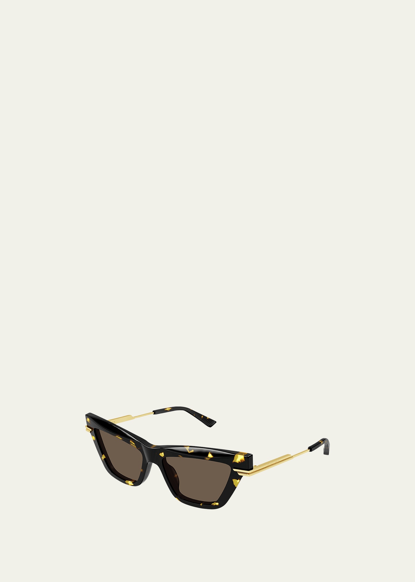 Logo Mixed-Media Cat-Eye Sunglasses - 1