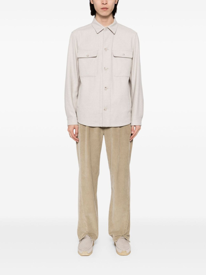 BOSS flap-pockets shirt jacket outlook