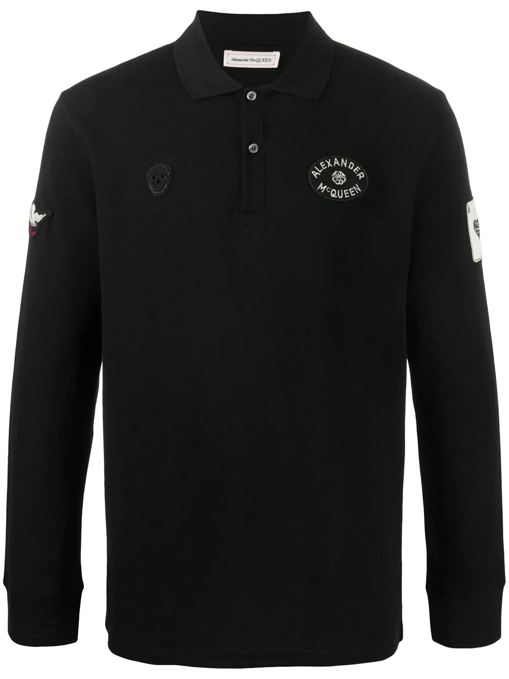 logo patches polo shirt - 1