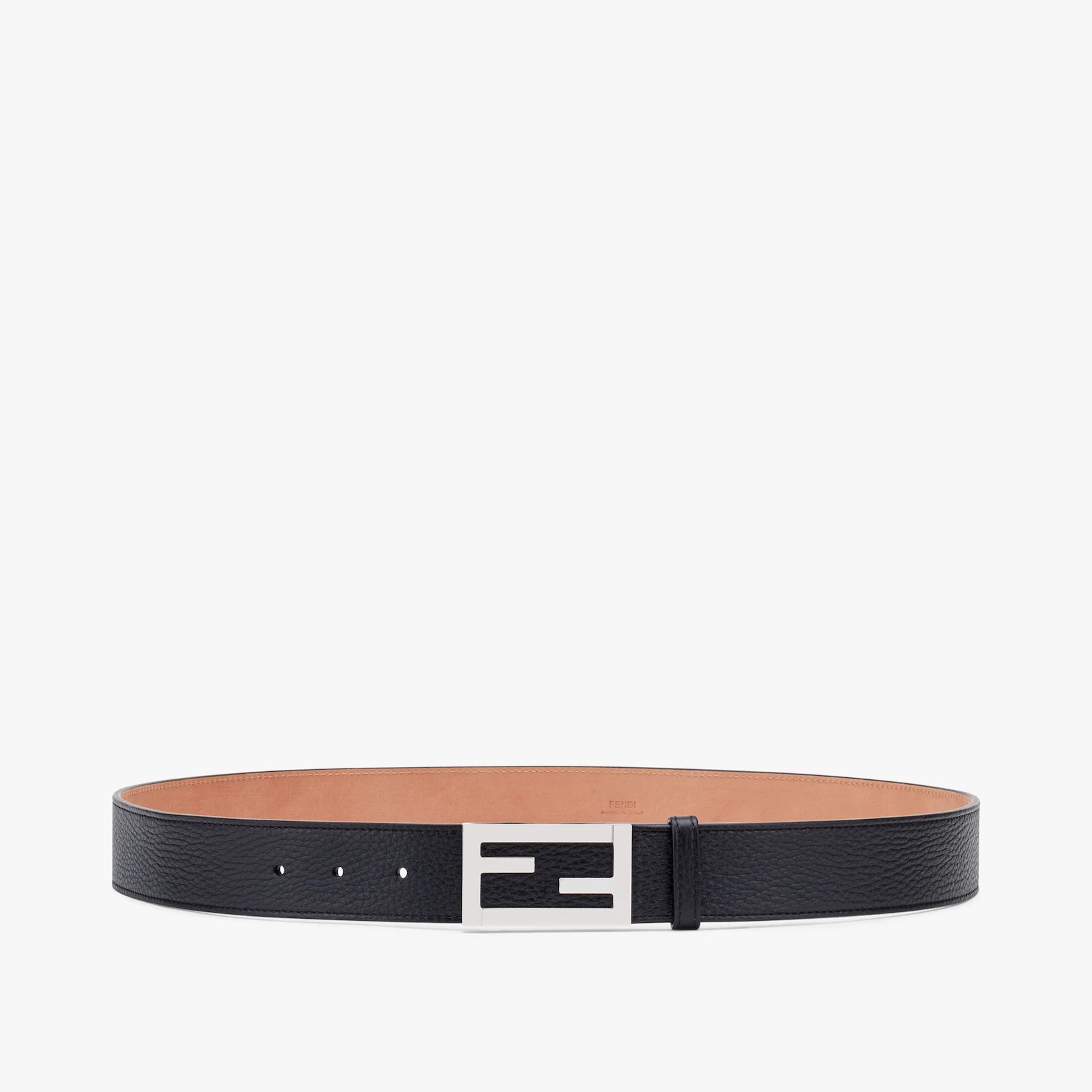 Black leather belt - 1